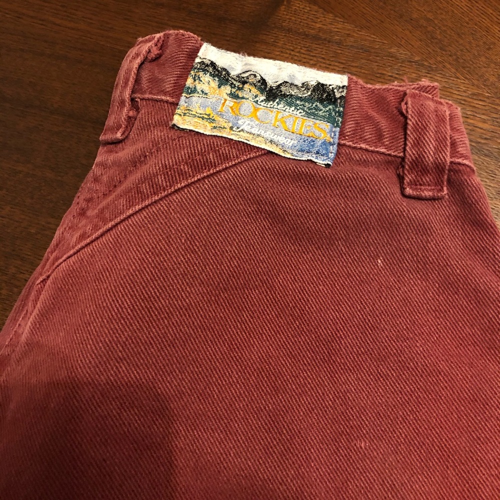 Vintage Rockies Maroon boyfriend jeans
